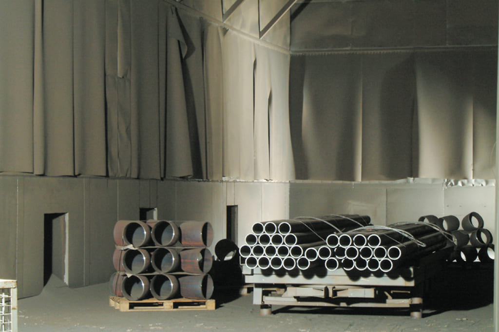 Strahl- und Spritzkabine